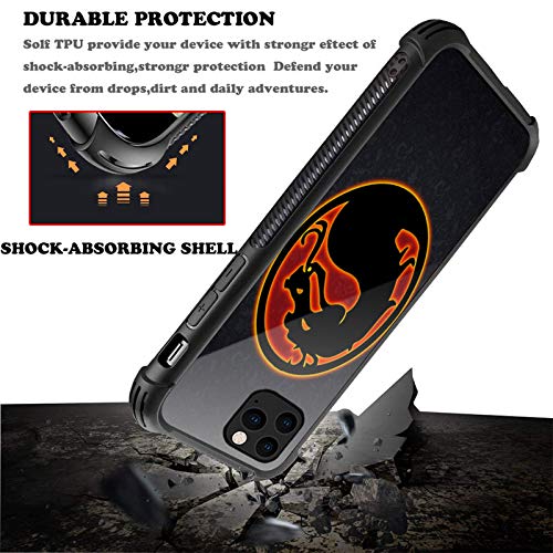 Compatible With Iphone 12 Pro Max Case,Mortal Kombat Dragon Head Iphone 12 Pro Max Cases For Girls,Anime Pattern Design Shockproof Non-Slip Case For Apple 12 Pro Max #TOP4