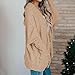 Women's Open Front Pocket Solid Long Sweater Baggy Cardigan Knit Fashion Sweater Warm Casual Fall Winter Sweaters (Khaki,Large)