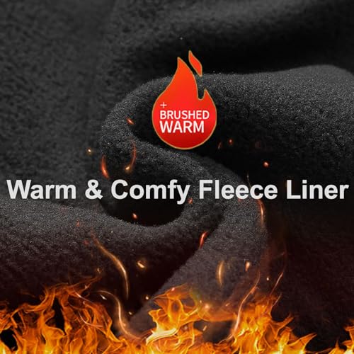 BRISIRA Mens Sweatpants Flare Fleece Lined Baggy Pants with Pockets Elastic Drawstring Bell Bottoms Wide Leg2