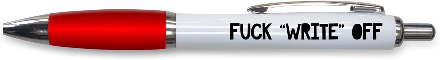Funny Novelty Push Pen Gift | Ballpoint Pens Work Colleague Leaving Work Present | Write Off | Funny Joke Stationary | PP10