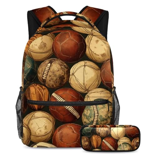 Sac à dos vintage football idéal pour le collège les sorties et les voyages d'élèves