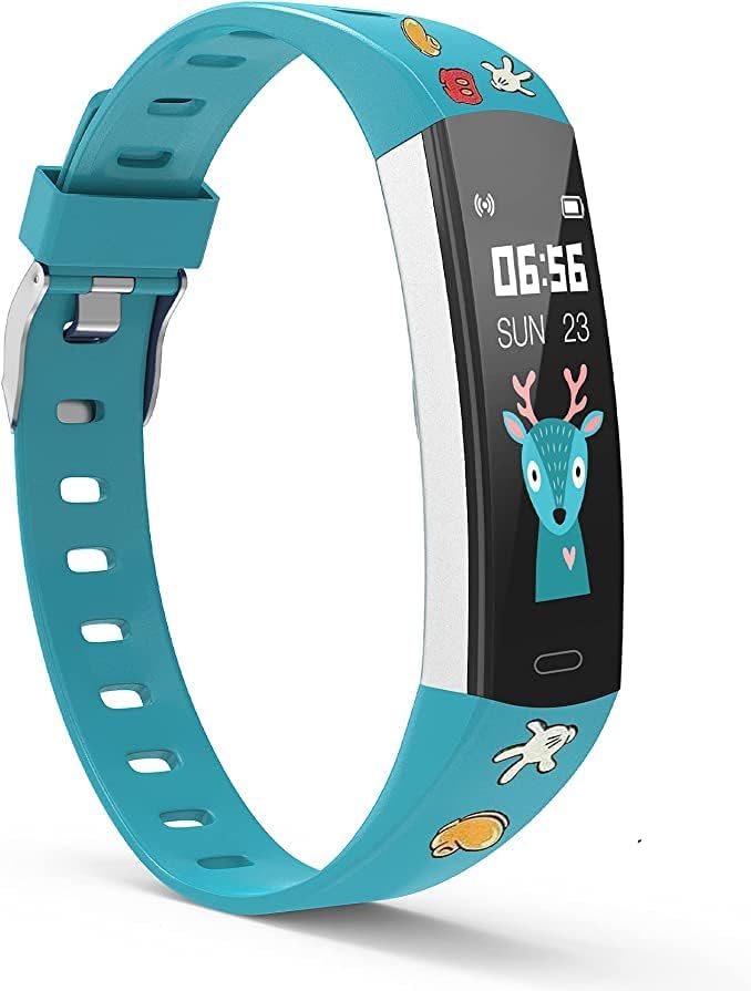 YoYoFit Slim Kids Fitness Tracker Heart Rate Monitor, Kids Activity Tracker Waterproof Pedometer Watch, Digital Kids Alarm Clock Step Calorie Sleep Health Tracker as Best Fitness Gift