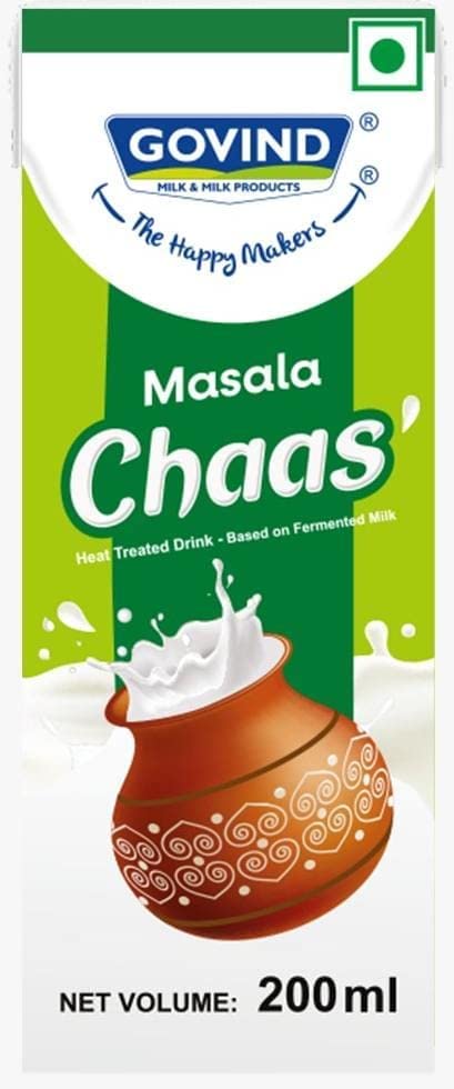 Govind Masala Chaas in Tetra Pack, Buttermilk with Paneer Whey for Gut Health, Each 200ml (Pack of 15) (B09VH2QZLP) Amazon Price History, Amazon Price Tracker