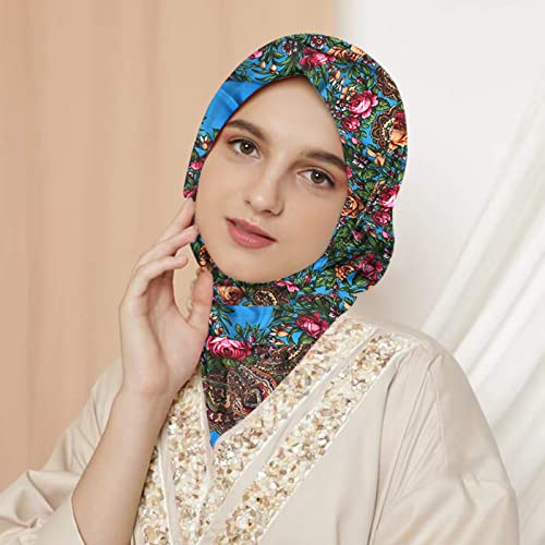YOLAI Square Cotton Hair Scarf Headscarf For Women Men'S Necktie Bandanas Pocket Square Bandanas Headdress2
