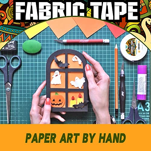 Tssart Fabric Tape - Sticky Double-Sided Tape Strong Adhesive Cloth Tape Press-On Tape, No Sewing Or Ironing, Gluing, Alterations And Hemming Tape - 4/5Inch Wide 180Ft Long #TOP4