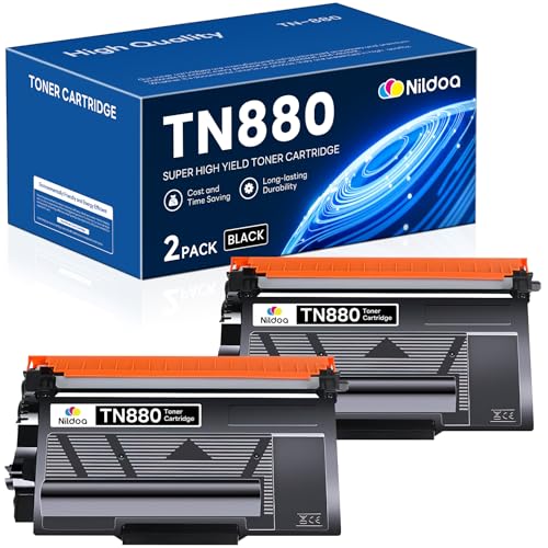 Image of TN880 TN-880 Toner Cartridge Black Replacement for Brother TN-880 TN880 MFC-L6900DW HL-L6200DW HL-L6250DW Printer Ink, TN8802PK Super High Yield