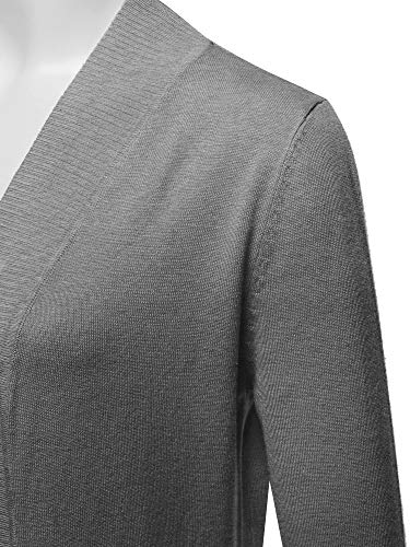 Image of STARJJ Womens Soft Stetchy Knit Longline Open Front Sweater Cardigan with Pockets (S-3X)