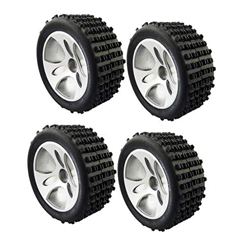 B Blesiya 4PCS Roue Pneu Plastique Pièces de Mise à Niveau pour 1/18 RC Voiture Modèles WLtoys A959