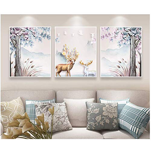 Toile moderne élan méditerranéen pour habiller un mur vide avec élégance 50x70cm