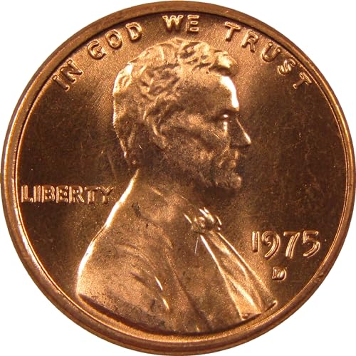 1975 D Lincoln Memorial Cent BU Uncirculated Penny 1c Coin