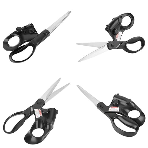 Miniatura 8 de Tijeras guiadas por láser, hogar pro costura tela cortada recta rápida tijeras profesional eléctrico artilugio cortador de telas ligeras papel