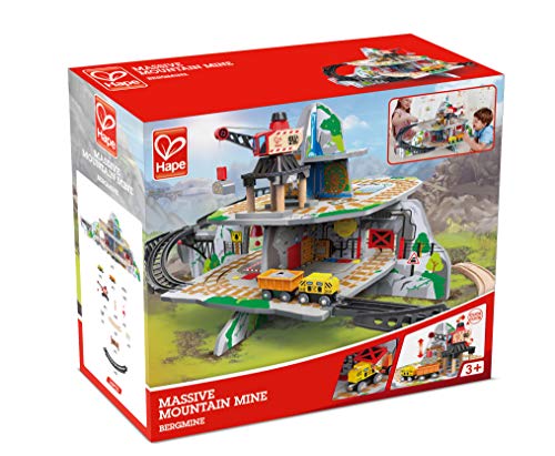 Hape E3755 Kleine Bergmine, Holzeisenbahn mit viel Zubehör, ab 3 Jahre, Mehrfarbig – Bild 7