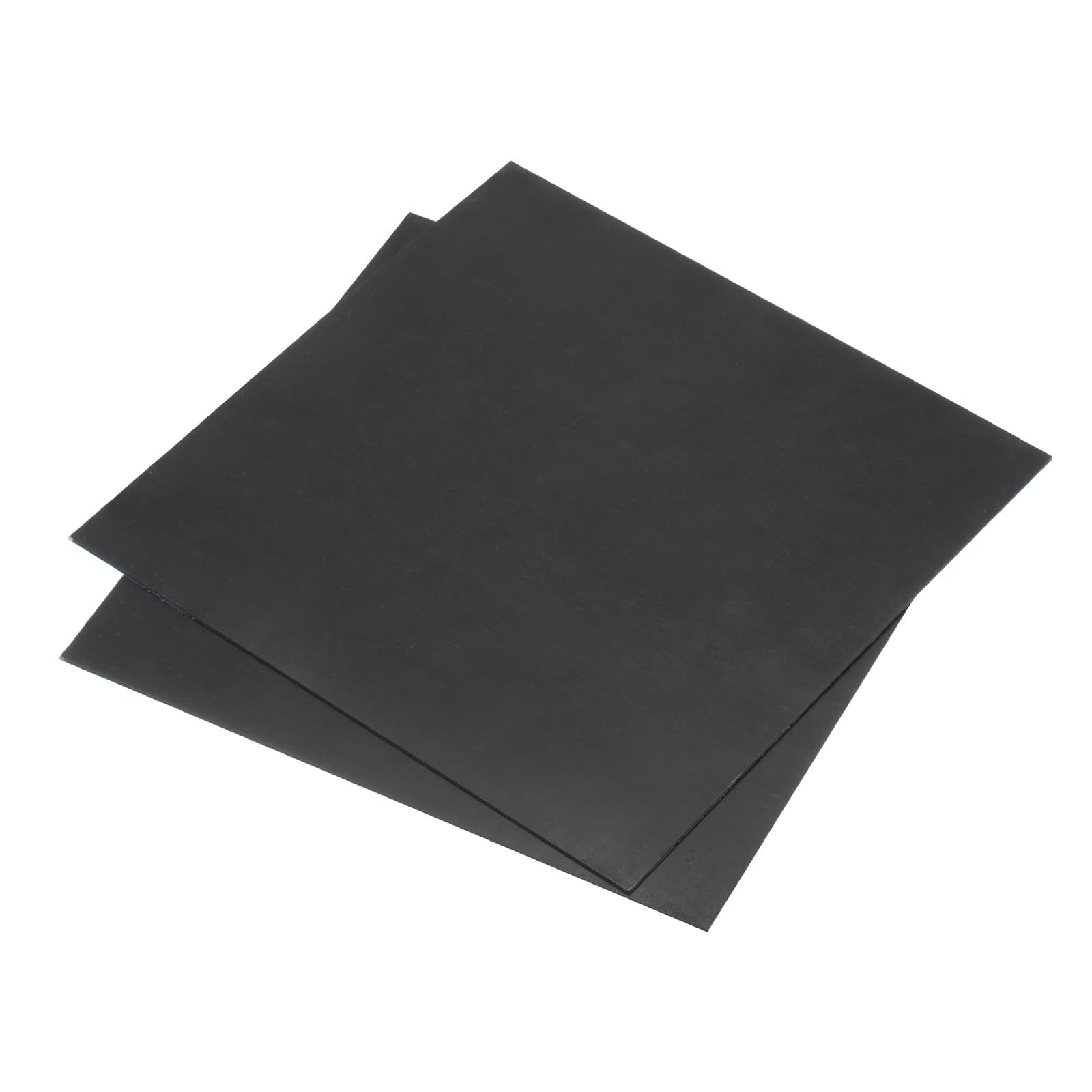 QUARKZMAN Czarna folia z tworzywa ABS, 8 x 8 x 0,04 cala, do modelowania budowlanego, rękodzieła, paneli, 2 szt