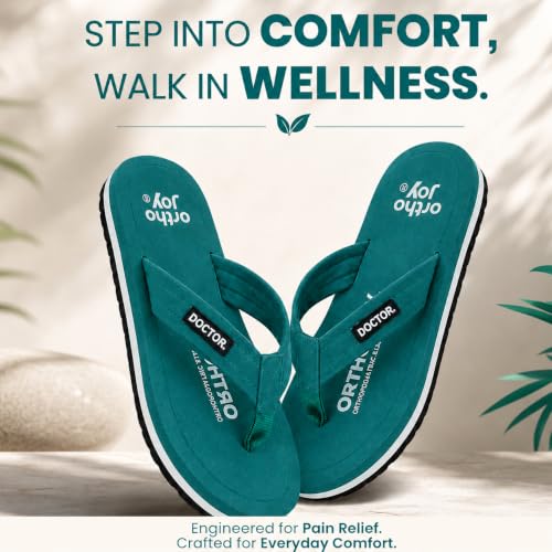 Image of ORTHO JOY EXTRA SOFT Ultra Cushion Slippers for Men's| Doctor | Lightweight & Comfortable| Orthopedic & Diabetic| Casual & Stylish| Non-Slip Durable Mcr Dr Chappals & House Flip flops For Gent's & Boy's
