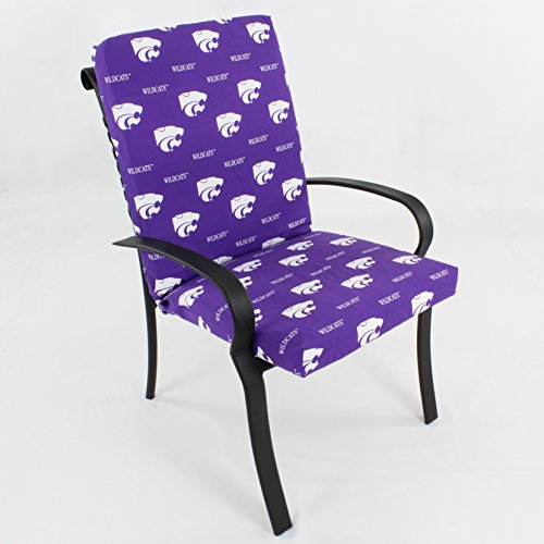 Image of College Covers Everything Comfy Kansas State Wildcats 2 Piece Chair Cushion