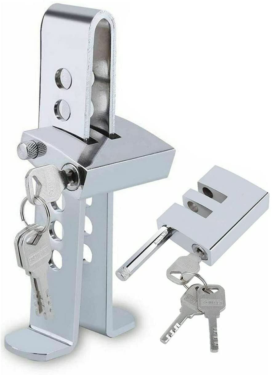 ZUKHRUF Car Pedal Locks 8 Holes Clutch Anti Theft Van Key Locks Car Stainless Steel Strong Security Lock Tool Vehicle Gas Transit Pedal Lock Brake Clutch Pedal Lock Brake Car Lock Security Accessories