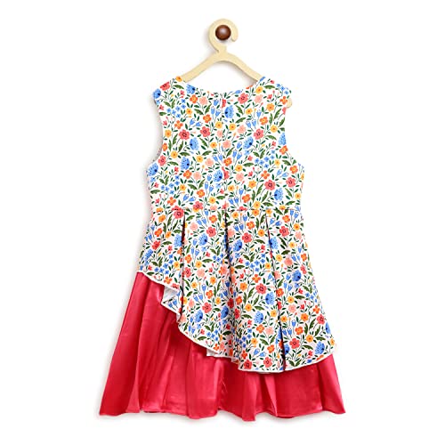 Image of Nautinati Polyester Dress for Kids Girls Mini Casual