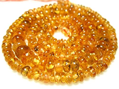 Moss Mandarin Garnet perles fines 3-5mm pour customiser vos bijoux