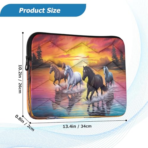 Funda para portátil Sunset River Horses 13-14 pulgadas miniatura 3