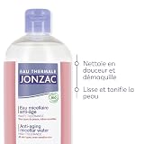 WODA TERMALNA JONZAC | Przeciwstarzeniowa woda micelarna | Zestaw 2x 500 ml | Delikatnie usuwa makijaż i zanieczyszczenia | Wygładza i ujędrnia skórę | 99% pochodzenia naturalnego | Wysoka tolerancja