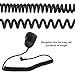 Walkie Talkie Speaker Microphone, 3.5mm Headphone Jack Handheld Shoulder 2 Way Radio External Speaker Mic with PTT for/Vertex