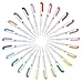 Zebra Midliner Highlighters – 25 Assorted Colors Japanese Pens - Midliners Markers with Pen Case – Water Based Marker Pens for Highlighting, perfect for College, University, Students