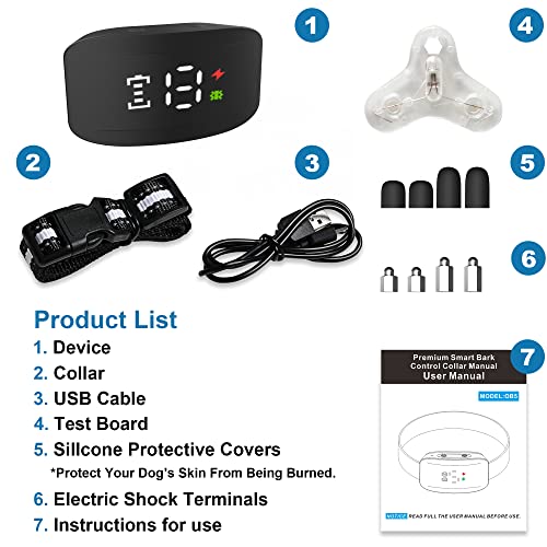 Bark Collar for Small Medium Large Dogs 5-150 Lbs,Bark Collar with Adjustable Sensitivity and Intensity Beep Vibration… - Image 7