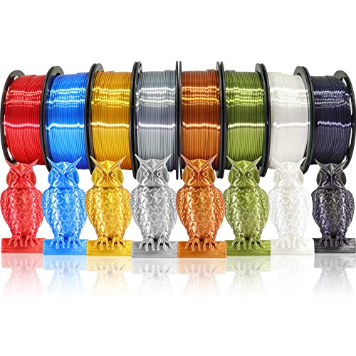 DO3D Silk PLA Filament Bundle, 8 Colors, 2kg, 1.75mm
