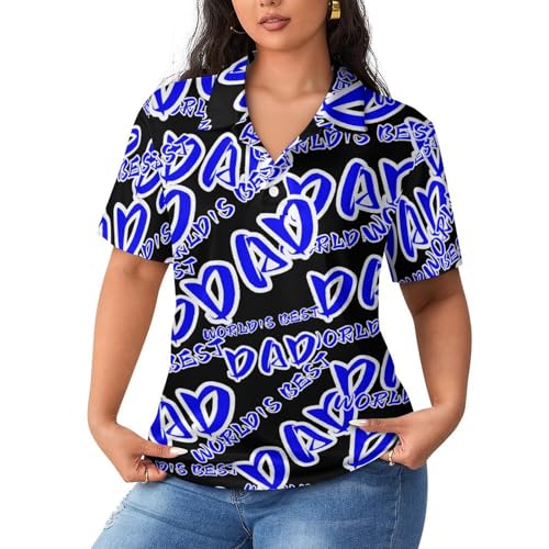 Camiseta casual para tenis y golf con diseño World's Best Dad para regalar