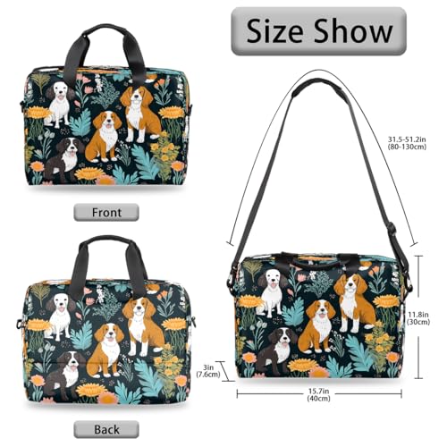 Mochila para portátil 15.6-16 pulgadas con diseño floral y correa miniatura 6