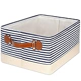 Rectangular Storage Baskets Fabric Clothes Storage Bin Decorative Collapsible Sturdy Storage Baskets...