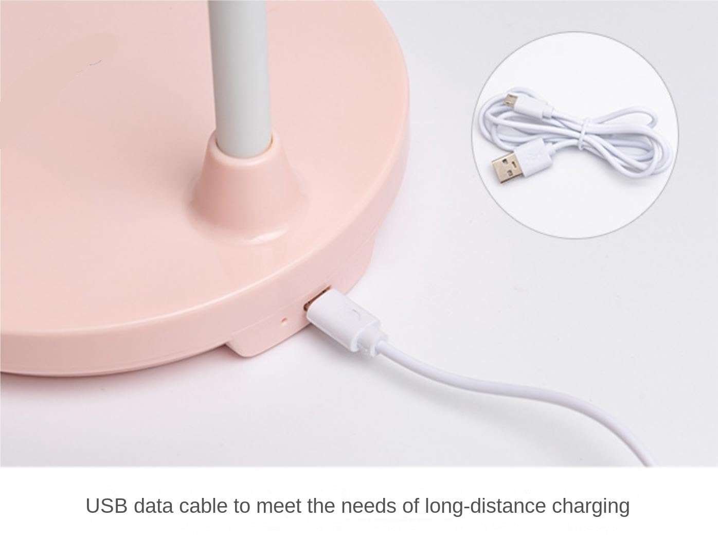 Lampa Biurkowa Lampka Biurkowa Z Funkcją Ładowania USB 360 Stopni Do Nauki I Użytku W Biurze Do Czytania(White)