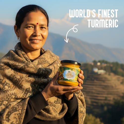 Image of My Pahadi Dukan Lakadong Turmeric Powder 100g, Single-Origin, 8-10% Curcumin, Hand-Harvested & Sun-Dried, Pure & Chemical-Free Haldi, Strong Aroma & Deep Golden Color, Lab-Tested, from Meghalaya
