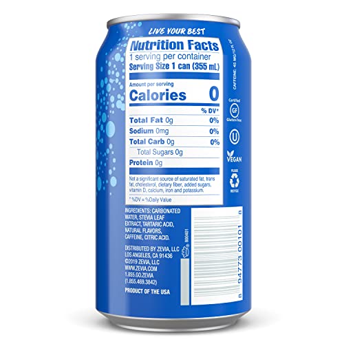 Zevia Zero Calorie Soda, Cola, 12 Fl Oz Cans (Pack Of 24) #TOP1