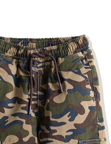 Image of Amazon Brand - Symbol Boy's Cotton Cargo Jogger | Elasticated Waistband and Cuff | Stretchable | Age 2-14 Years
