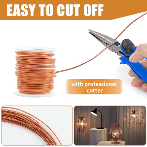 image for ELECTRAPICK Copper Wire, 99.9% Soft Pure Bare Copper Wire for Gardenin