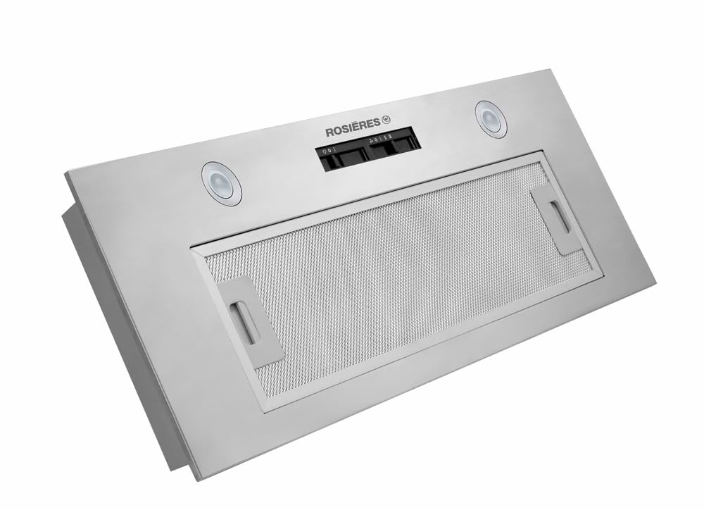 Groupe filtrant Rosieres RHG580/​1IN - Hotte aspirante Intégrable - largeur 52 cm - Débit d'air maximum (en m3/​h) : 606 - Niveau sonore Décibel mini. / maxi. (en dBA) : 60 / 69