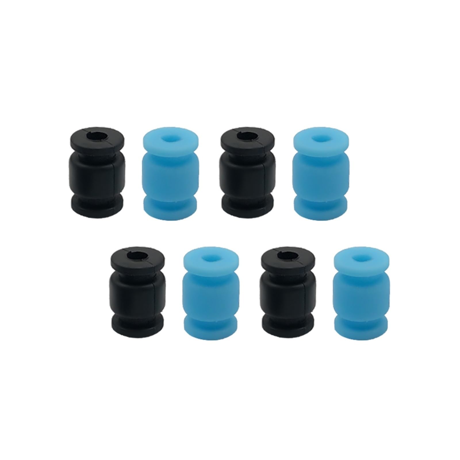 100 szt. 13 x 9 x 3,5 mm silikonowe kulki do aparatu FPV Gimbal Mount, guma AV, amortyzator wstrząsów, tłumik wibracji, parownik do RC drona, quadcoptera (niebieskie)