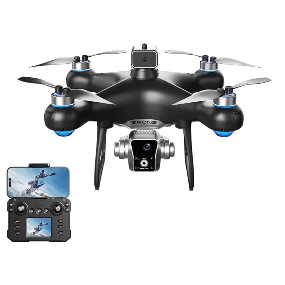 Triple battery,dron zdalnie sterowany ky102 z podwójnymi kamerami 4k hd, 360°, unikanie przeszkód, silniki bezszczotkowe, ekran, fotografia lotnicza, zabawka zdalnie sterowana