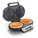 Arendo - Waffeleisen 1200 Watt – Waffelautomat doppelt – 2 Waffeln à 14 cm - Antihaftbeschichtung – Herzform - Thermostat – Backzeit nur 1 Minute – Überhitzungsschutz - BPA und PFOA frei