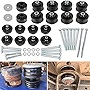 KF04060BK Body Mount Bushing Kit for Ford F250 F350 Super Duty 2008-2016 2WD 4WD Polyurethane Body Cab Mounts & Steel Sleeves & Hardware (Black)