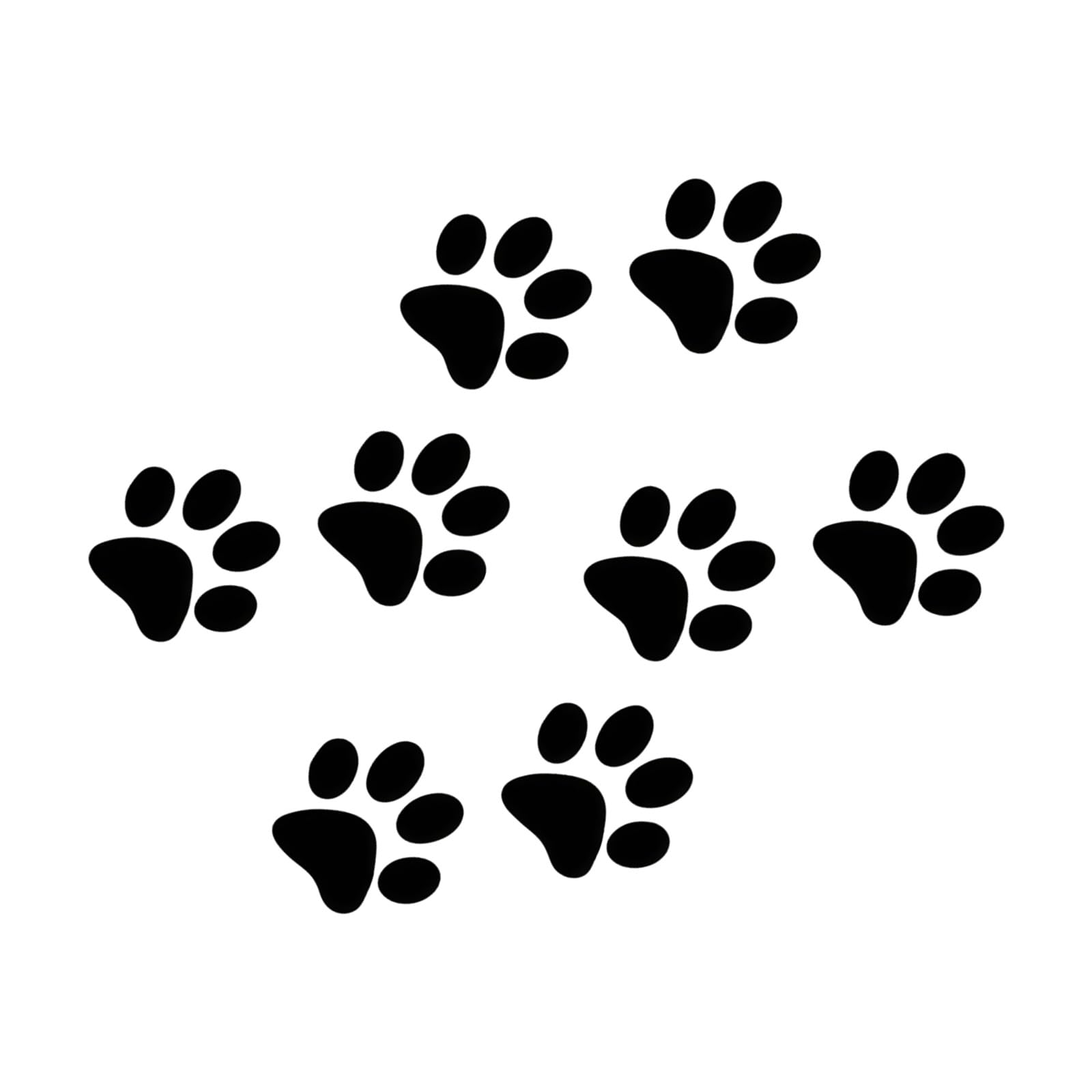 8PCS Reflective Cats Paws Stickers with Strong Adhesive Backing Water Resistant for Vehicle Truck SUV & Individual Items Waterproof Car Stickers