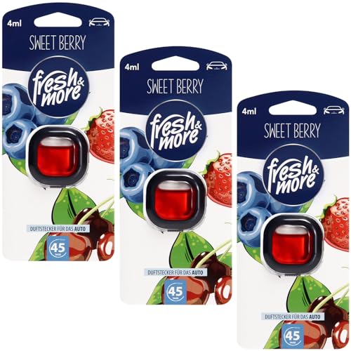 Fresh & More Auto-Lufterfrischer Clips 3er Pack je 4ml - Sweet Berry