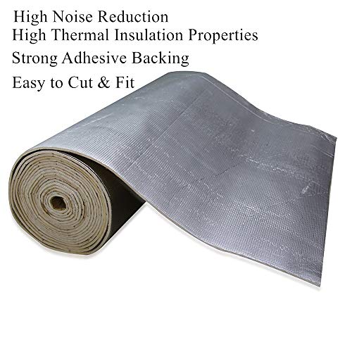SHINEHOME Heat Shield Sound Deadener Deadening Heat Insulation Mat Noise Insulation and Dampening Mat Heat Proof Mat 72 inches x 40 inches 6mm 236mil