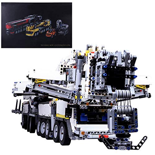 TYPIS Leic Technic LTM11200 Liebherr Kranmodell 7068Pcs 2.4G RC Mehrkanal-Riesenkranbaumodell mit 8 Motoren, kompatibel…