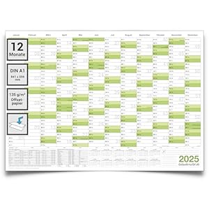 Kalenderoutlet DEK205 Wandkalender 2025 DIN A1