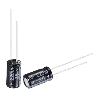 uxcell 220uF 25V 6x6mm   TV LCD VCD 50