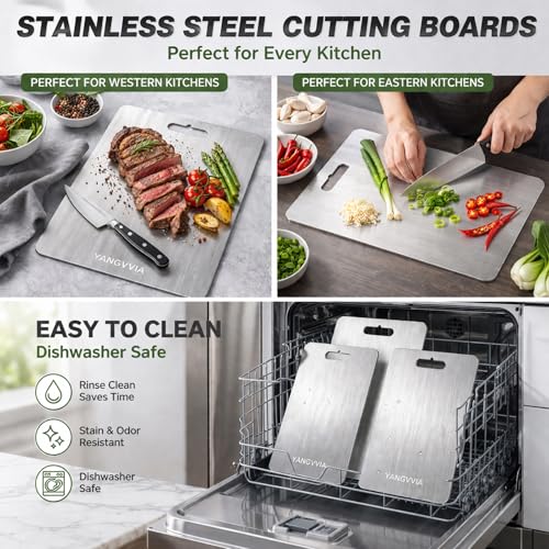 Set de 3 tablas de cortar acero inoxidable 316L miniatura 4