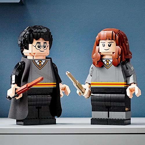 Image of Lego Wizarding World Iconic Brick-Built Harry & Hermione 76393 Building Set