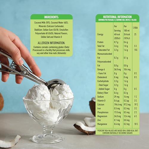 Image of Only Earth Coconut Drink | Best for Coffee, Tea, Cereals, Shakes or As Is | 40% Coconut Water + 59% Coconut Milk | Dairy Free | Unsweetened | Plant-Based | Source of Calcium | Preservatives Free | No Added Sugar | No Trans-Fat | Thai Coconuts (Pack of 12)